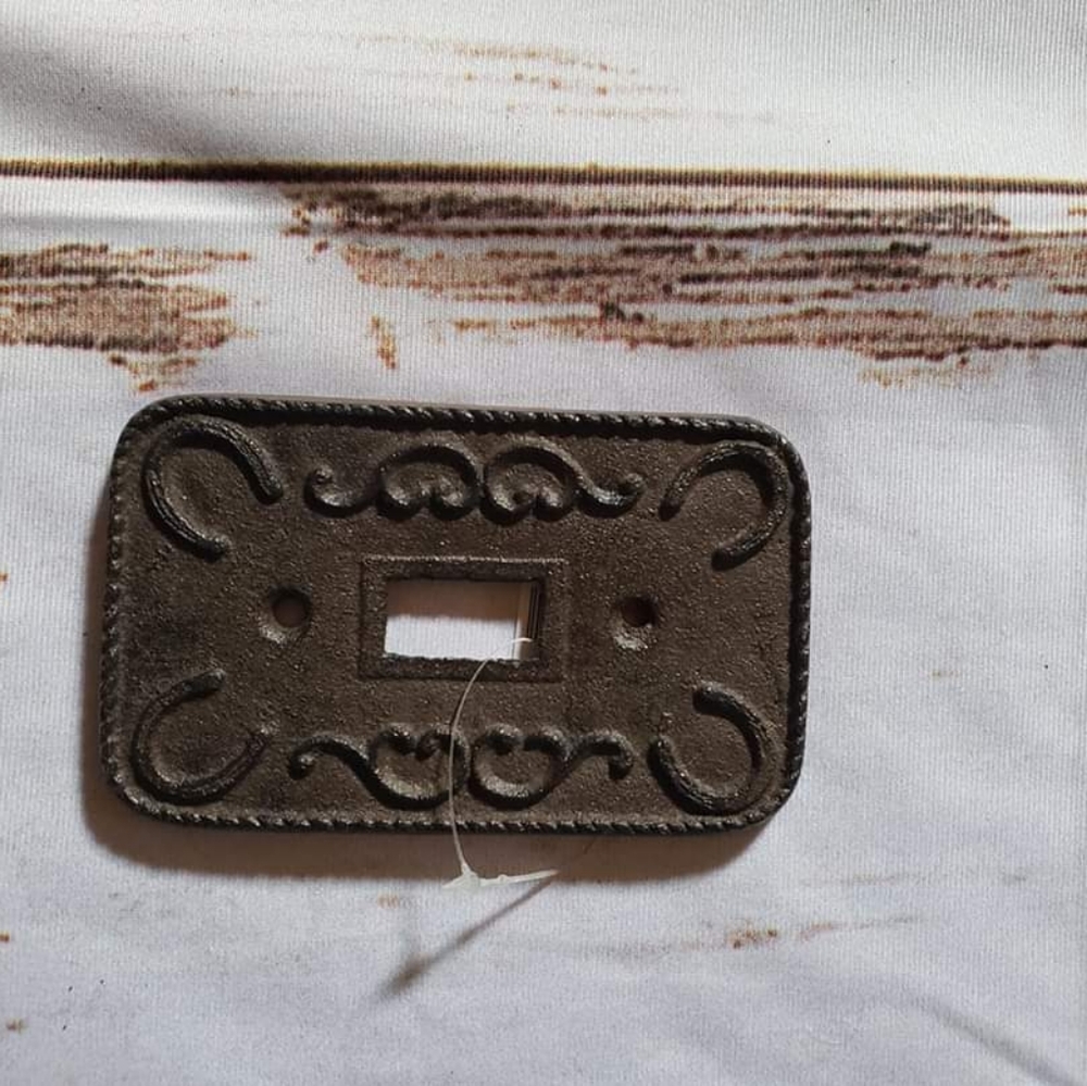 Cast iron light switch cover